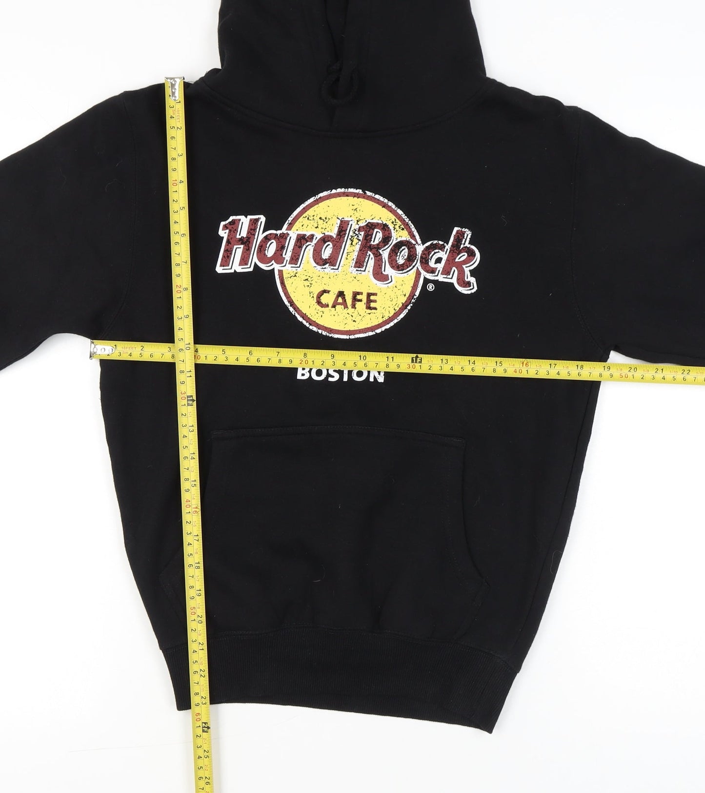 Hard Rock Cafe Boston Women’s Black Pullover Hoodie Small