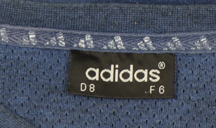 Adidas Men’s Blue Logo Crew Neck Short Sleeve T-Shirt Size L