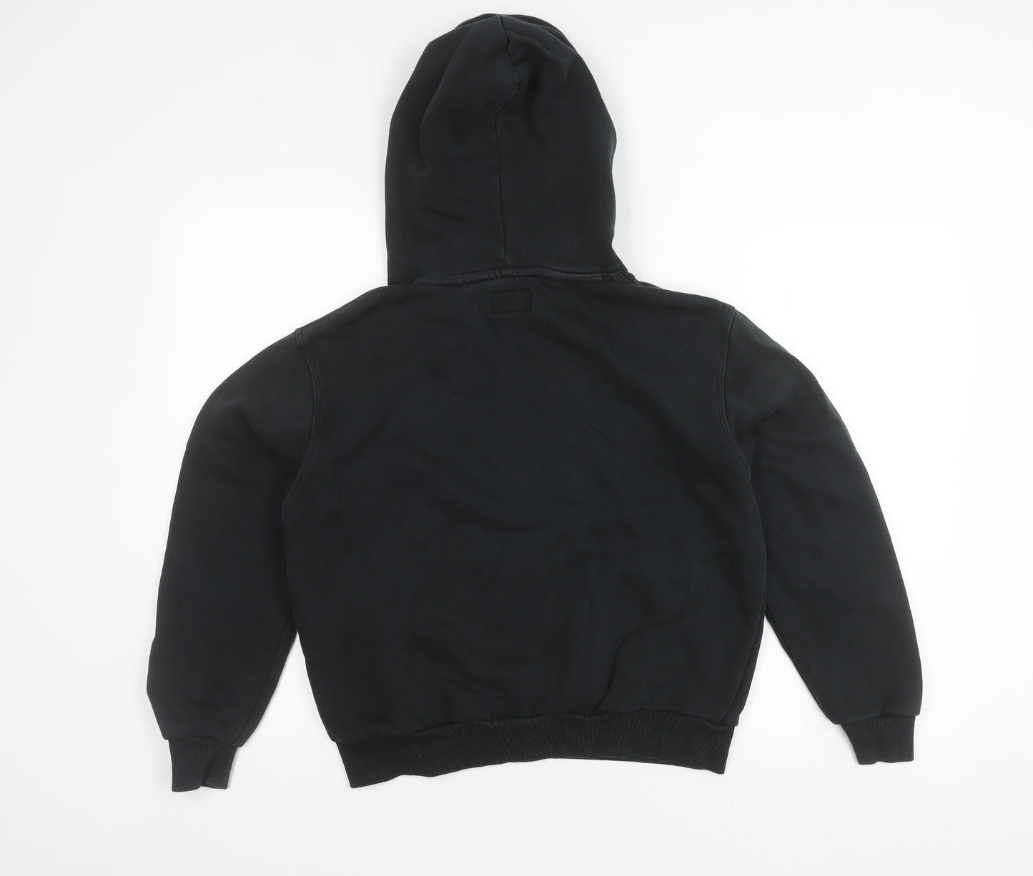 Converse Unisex Black Pullover Hoodie Small Logo Sweatshirt