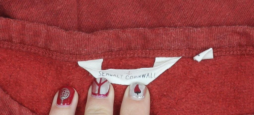 Seasalt Cornwall Women’s Red Cotton Pullover Sweatshirt UK 12