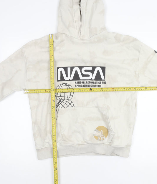 Marks and Spencer Boys Beige NASA Pullover Hoodie 13-14 Years