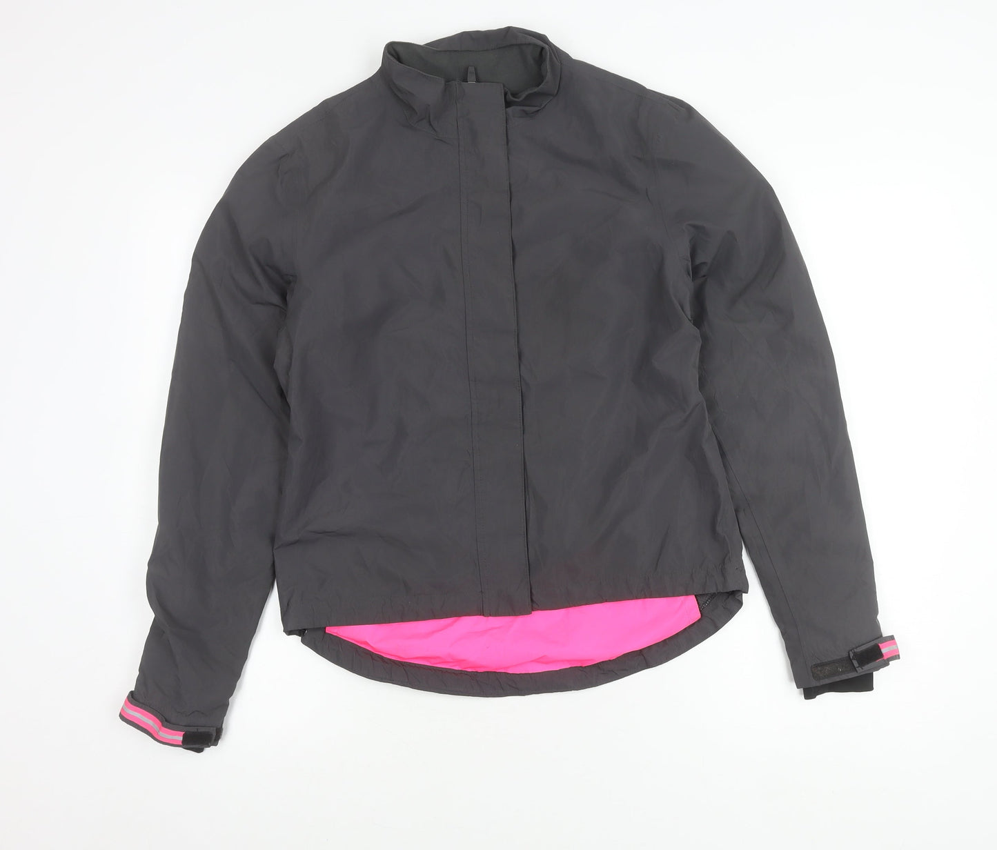 Crane Womens Black Size 8 Windbreaker Jacket Lightweight Cycling