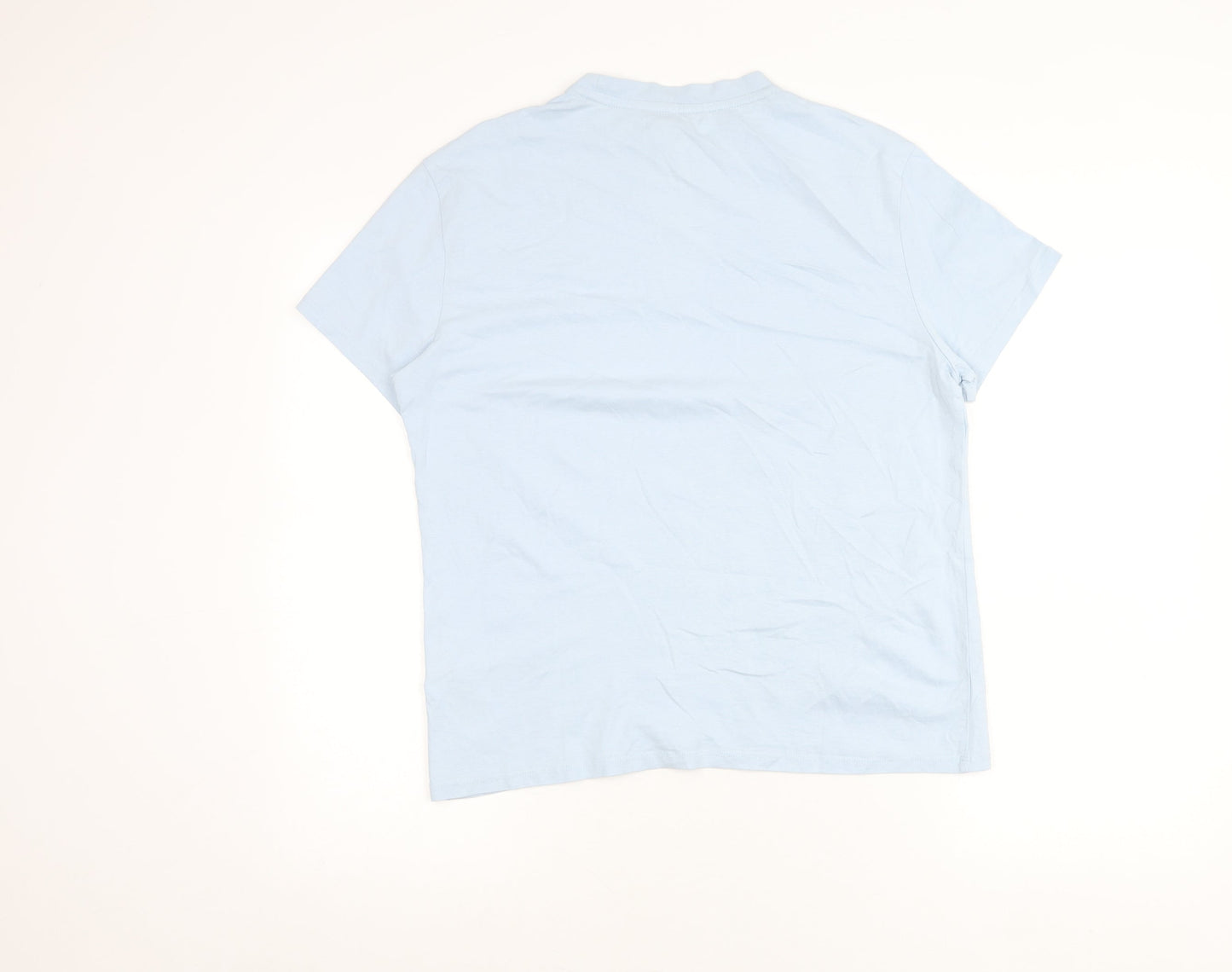 U.S. Polo Assn. Womens Blue XS Regular Cotton Short Sleeve T-Shirt