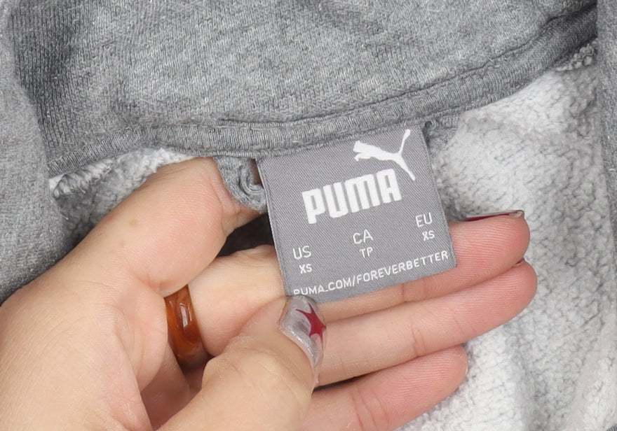 Puma Men's Grey XS Full Zip Basic Sports Jacket