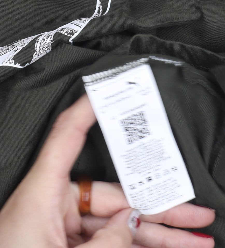 Puma Men's Green XL Crew Neck Short Sleeve Sports Graphic T-Shirt