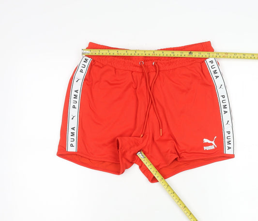 Puma Womens Red Athletic Skort M Elastic Waist Running Gym
