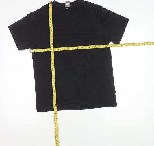 Nike Men’s Black Graphic Print T-Shirt Size S Crew Neck Cotton