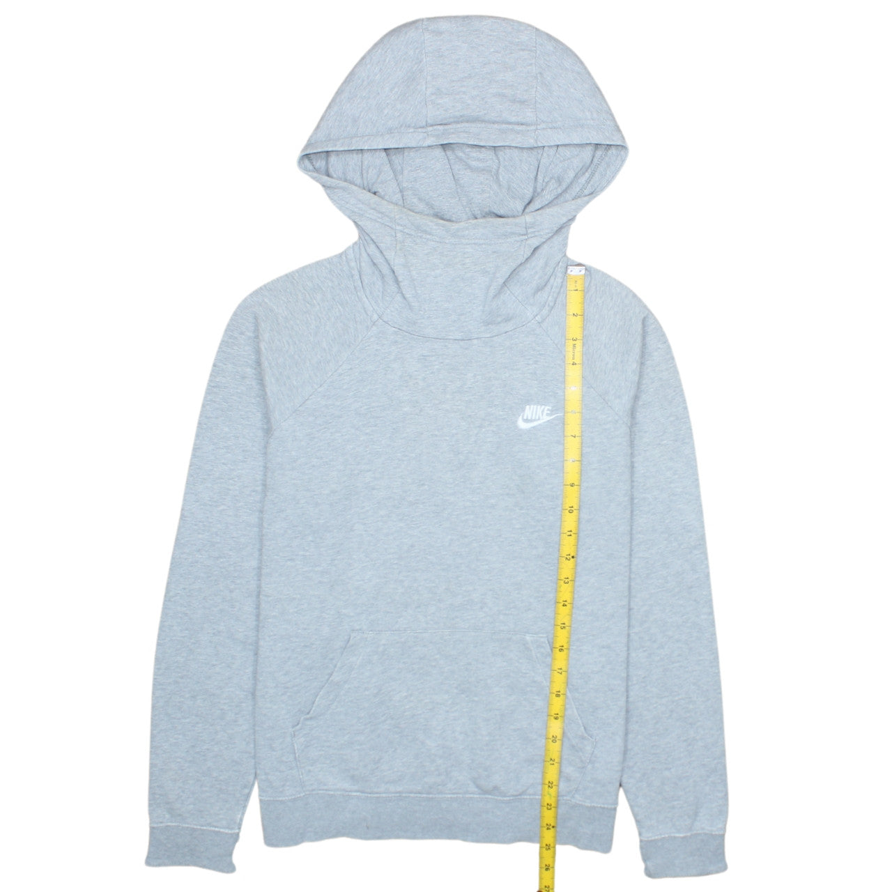 Nike Men’s Grey Pullover Hoodie M Regular Fit Sportswear