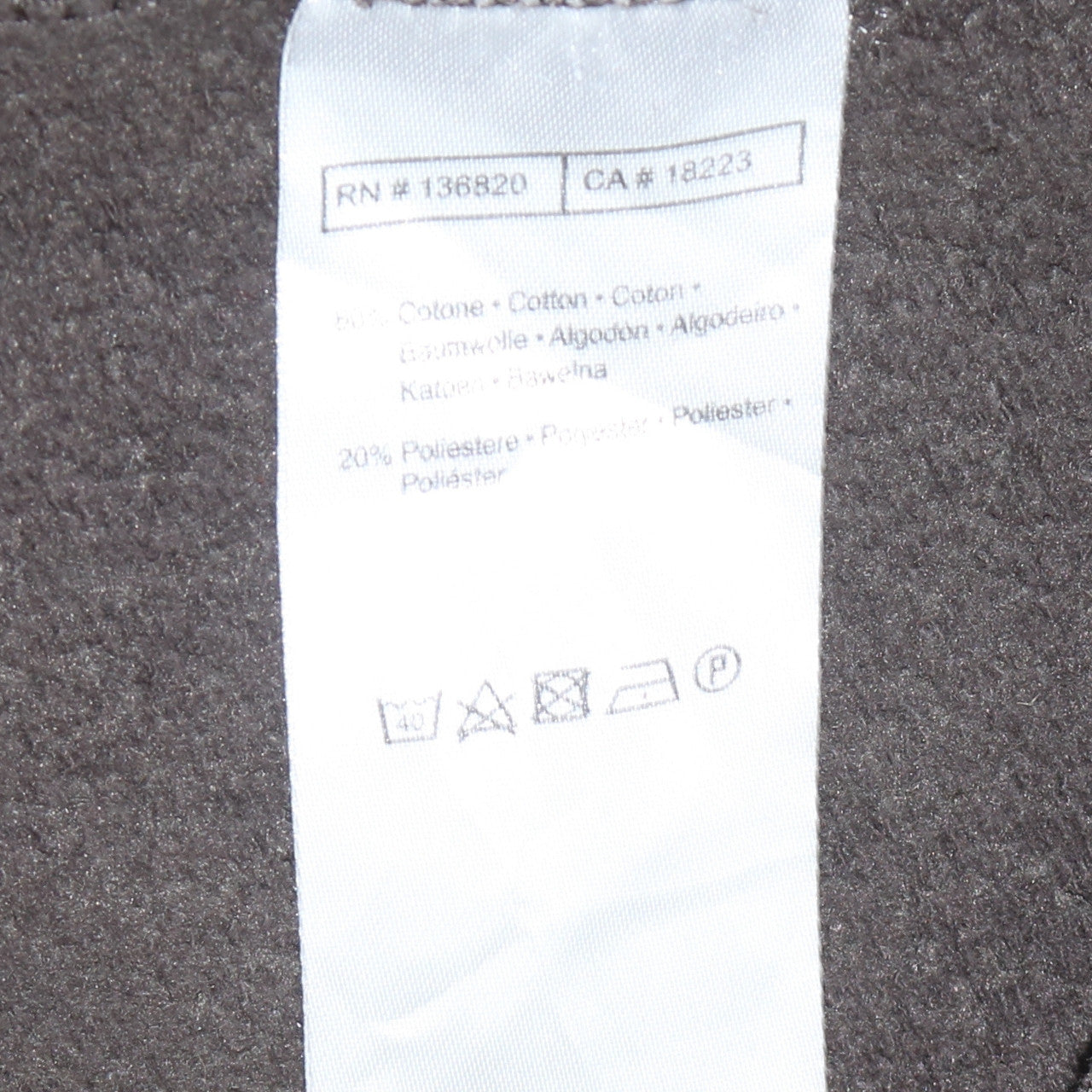 Kappa Mens Brown Sweatshirt Large Logo Pullover Crew Neck