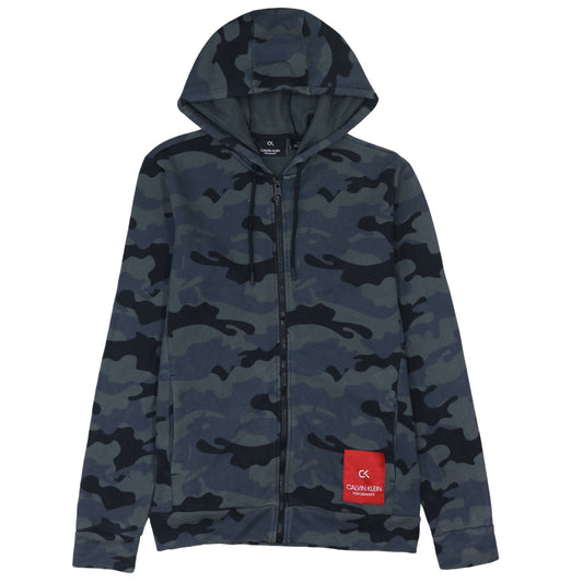 Calvin Klein Men's Camouflage Full Zip Hoodie Size M Cotton