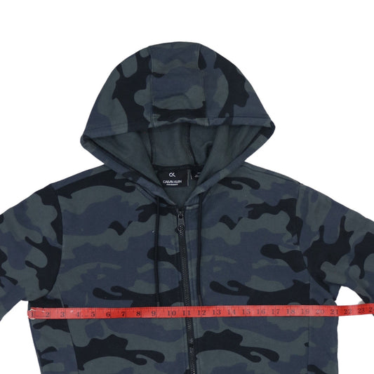 Calvin Klein Men's Camouflage Full Zip Hoodie Size M Cotton