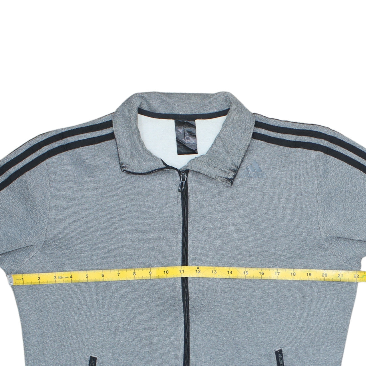 Adidas Men’s Grey Track Jacket M Regular Fit Full Zip