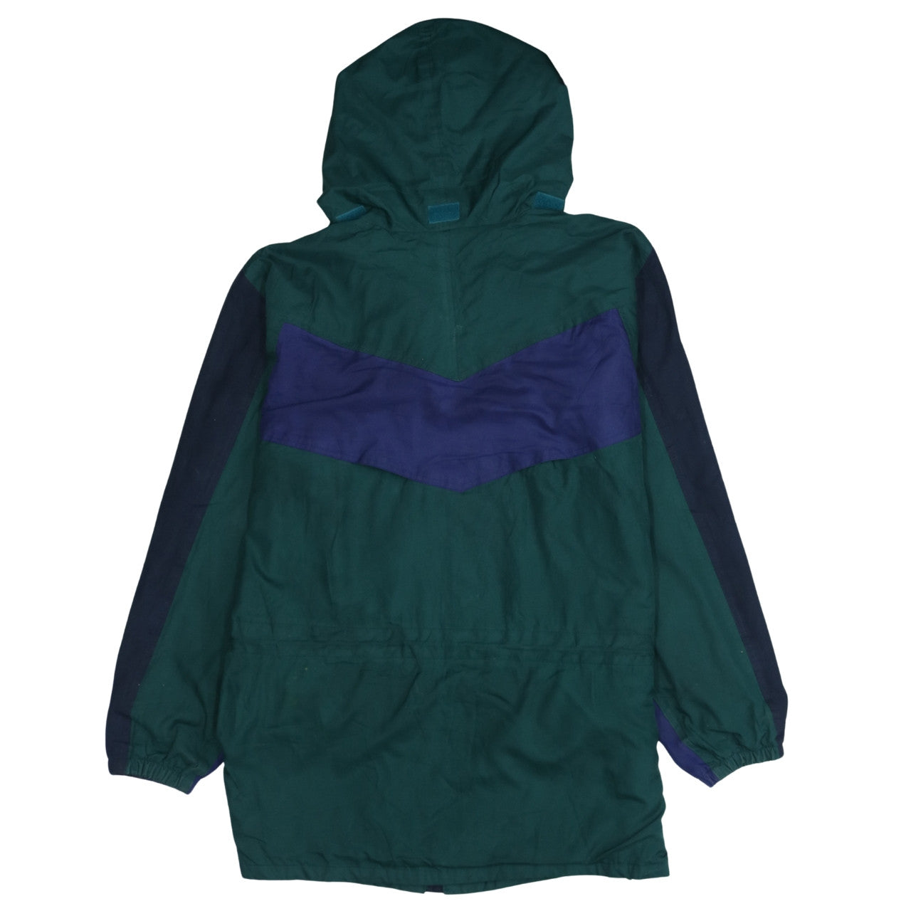 Regatta Men’s Green Navy Parka Jacket S 38in Waterproof Hooded 90s Outdoor