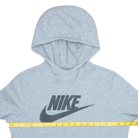 Nike Teens Grey XL Pullover Hoodie Logo Sportswear Fleece