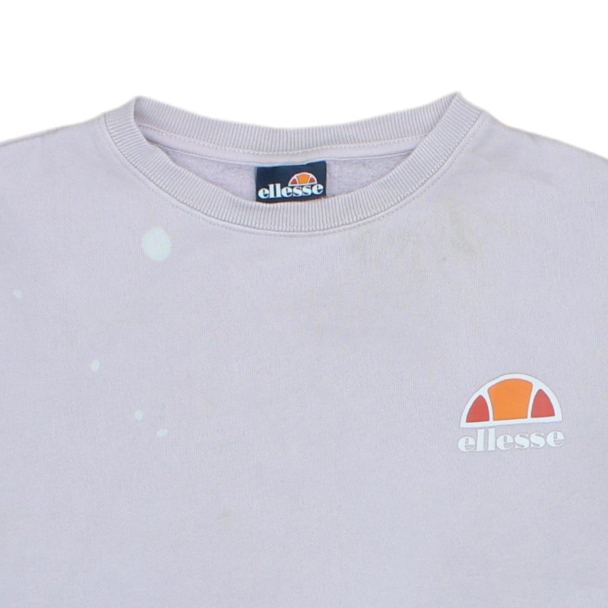 Additional view of Ellesse Women's Purple Sweatshirt UK 10 Crew Neck Pullover Logo Sportswear