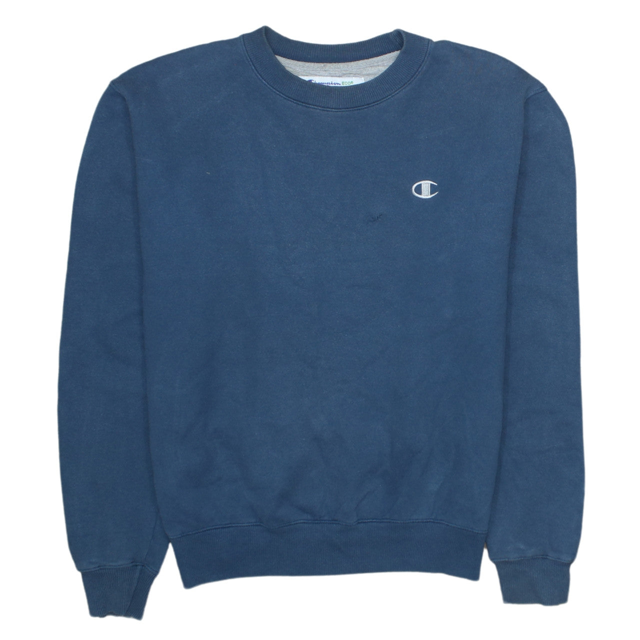 Champion Men’s Blue Sweatshirt M Crew Neck Pullover Logo Classic