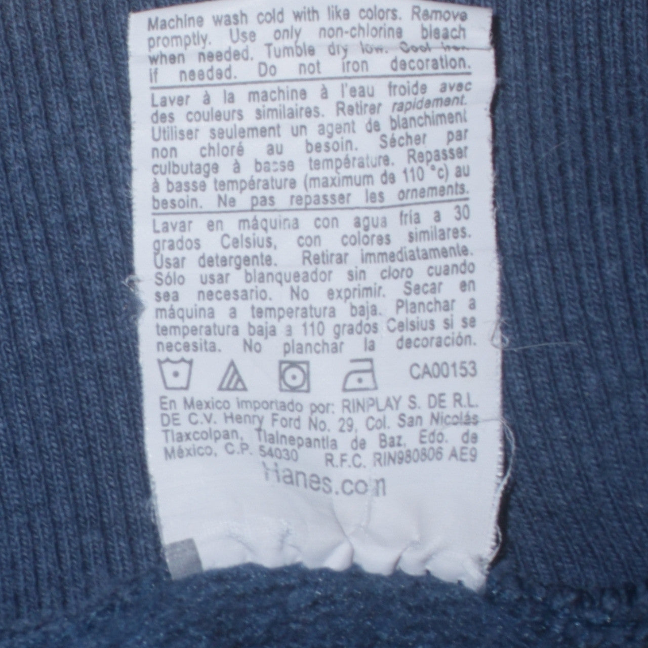 Champion Men’s Blue Sweatshirt M Crew Neck Pullover Logo Classic