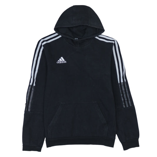 Additional front view of Adidas Men’s Black Small Pullover Hoodie Long Sleeve Sportswear