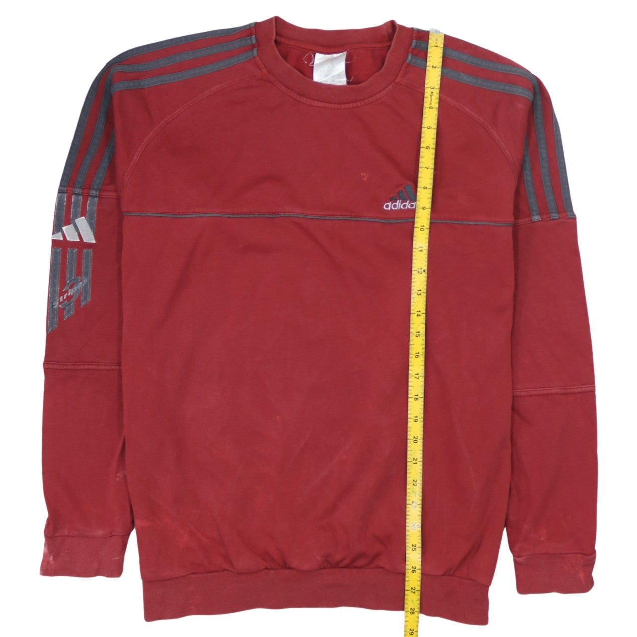 Adidas Men’s Red Crew Neck Sweatshirt L Sports Pullover