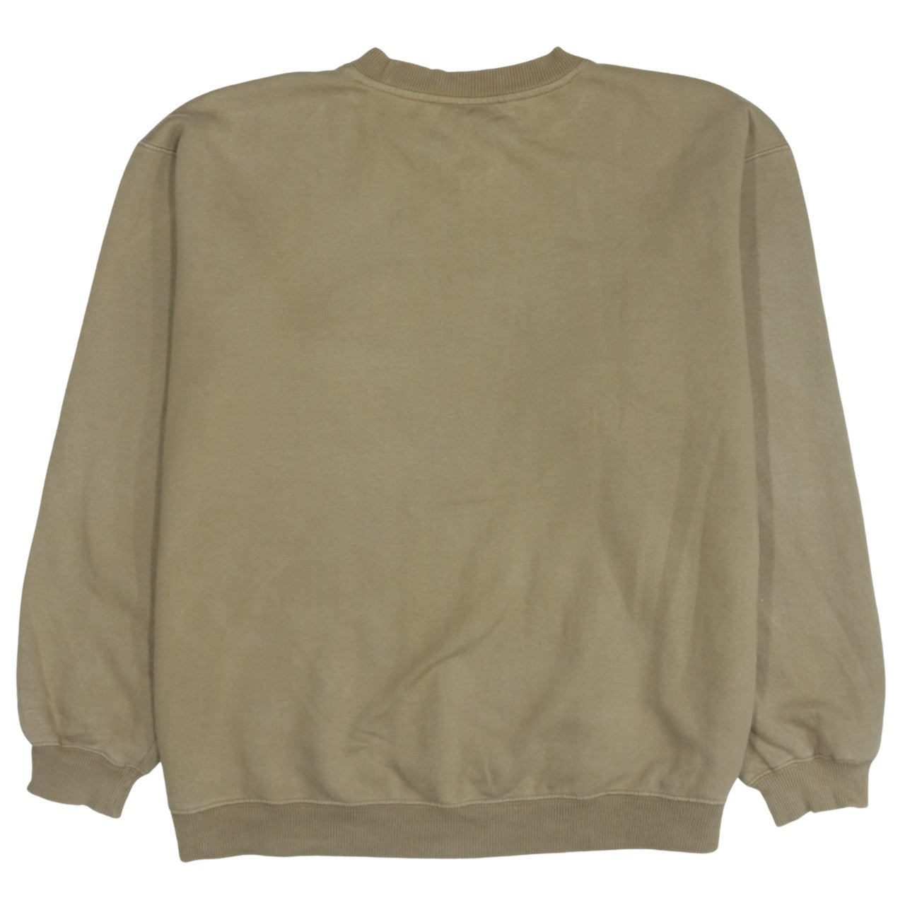 FILA Mens Beige Pullover Sweatshirt 2XL Crew Neck Logo Sportswear