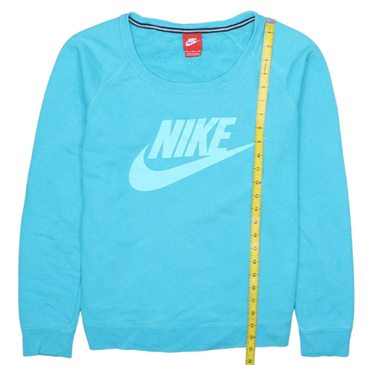 Nike Men's Blue M Pullover Sweatshirt Crew Neck Logo Sportswear