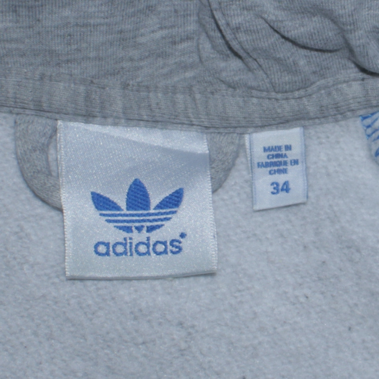 Adidas Mens Grey XS Full Zip Hoodie Lightweight Sportswear