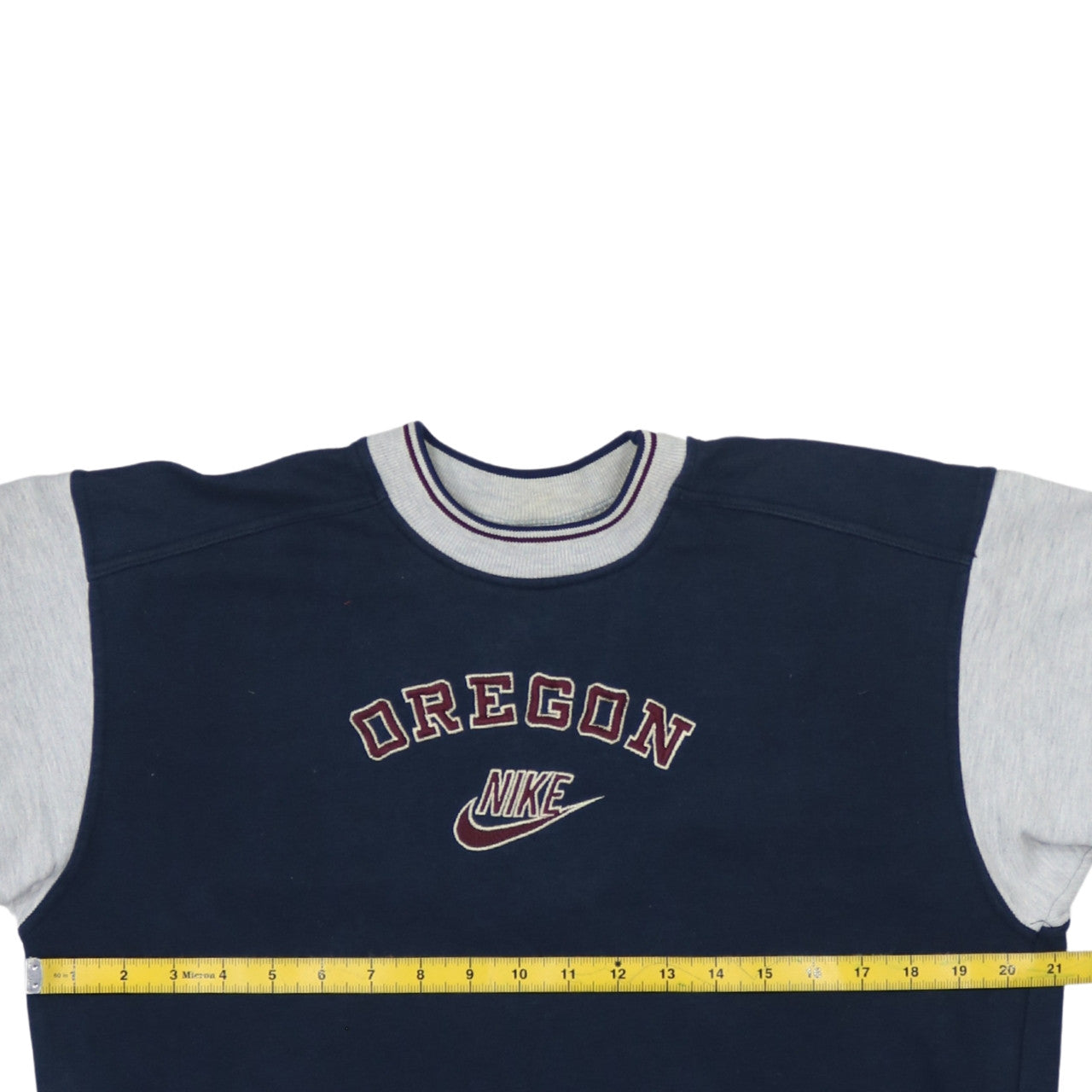 Nike Mens 2XL Blue Grey Oregon Sweatshirt Crew Neck Pullover