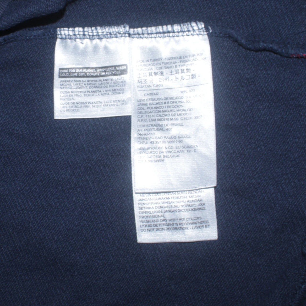 Levi's Men's Blue Logo Pullover Hoodie L Regular Fit Long Sleeve