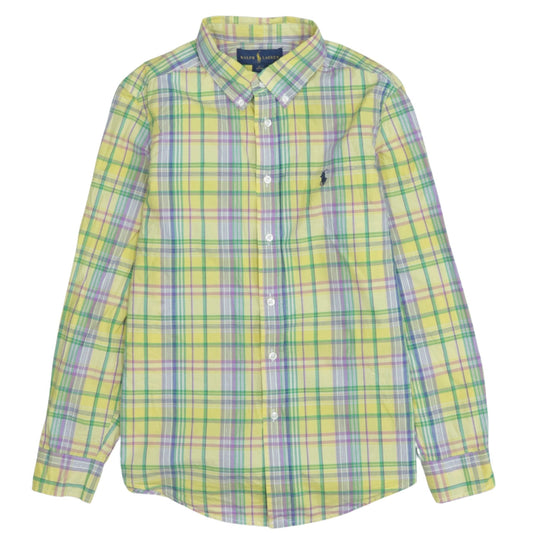 Ralph Lauren Teens Multicoloured Check Button-Up Shirt Size 14 Cotton