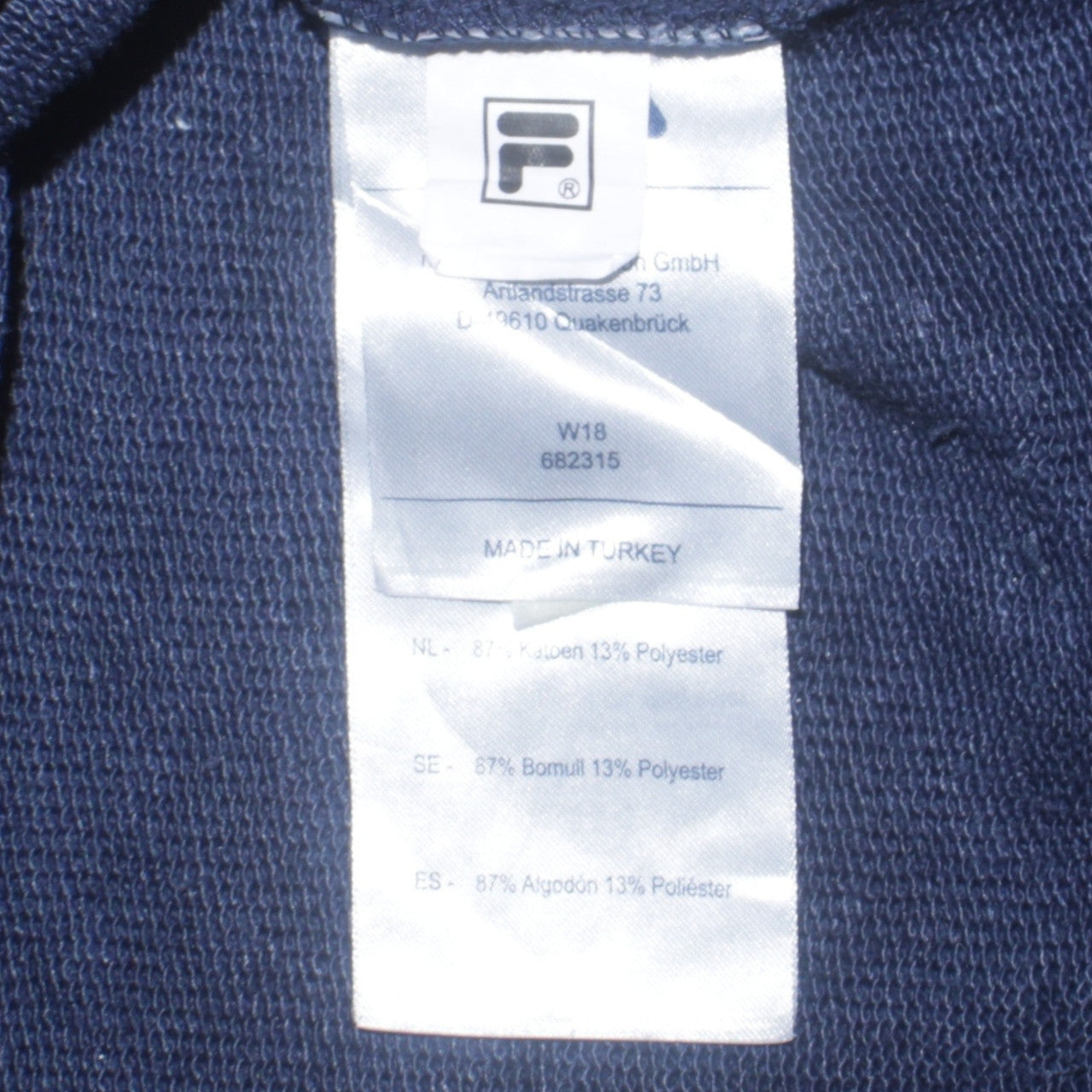 Fila Mens Sweatshirt Blue Red White Black M Crew Neck Pullover