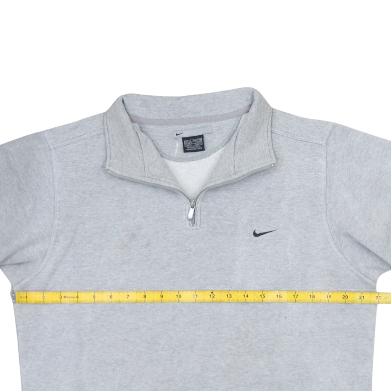 Nike Men’s Grey XS 1/4 Zip High Neck Sweatshirt Sportswear