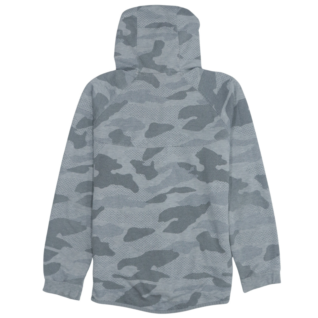 Nike Men’s Grey Camo Full Zip Hoodie XL Cotton Blend