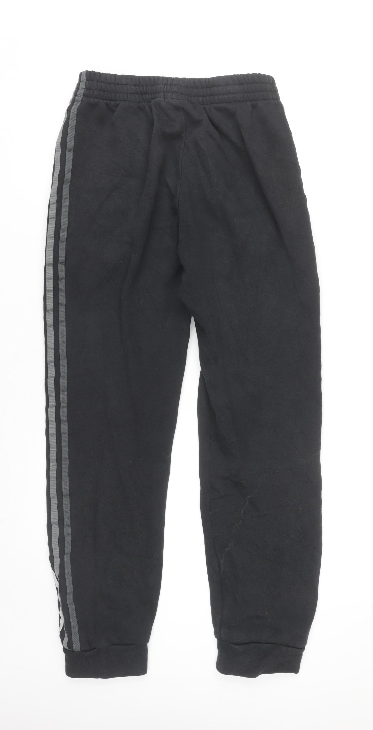 Adidas Men’s Black Jogger Sweatpants S Cotton Blend Tapered