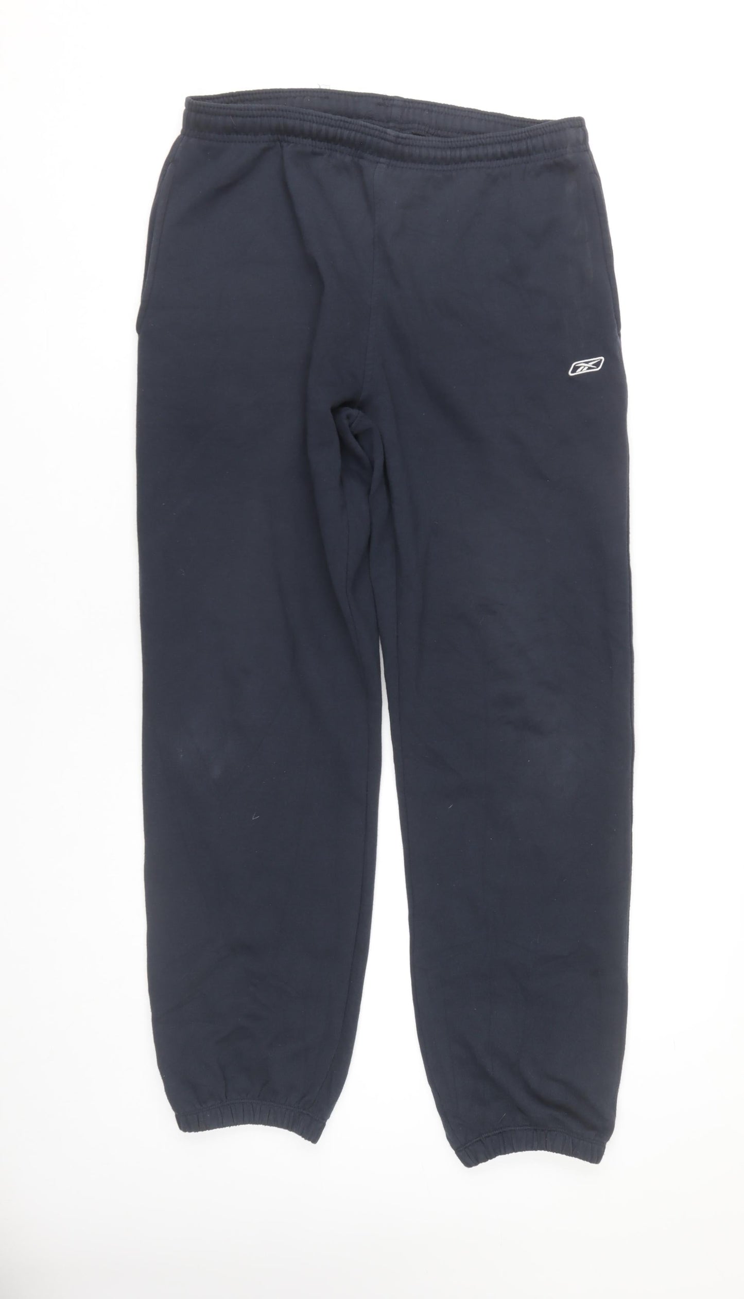 Reebok Men’s Blue Sweatpants Small Regular Fit Casual Fleece