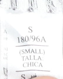 AllSaints Men Grey Striped Crew Neck T-Shirt Size S Slim Fit