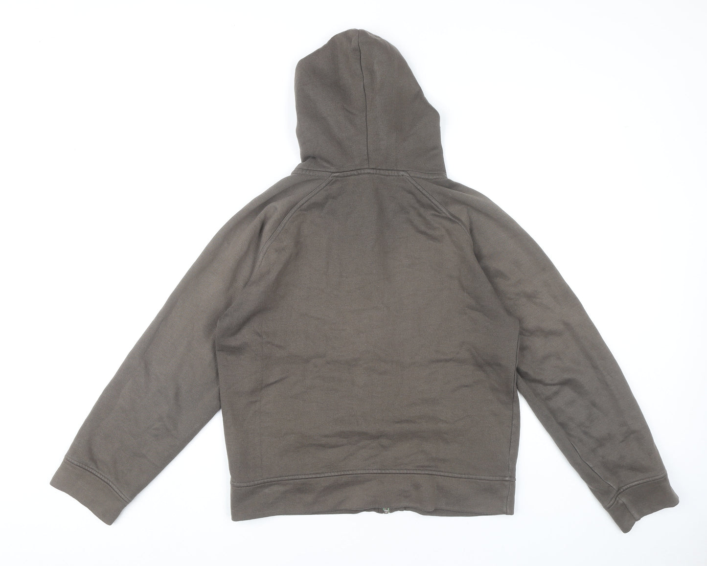 Animal Womens Brown Full Zip Hoodie Size 12 Logo Hooded Sweatshirt