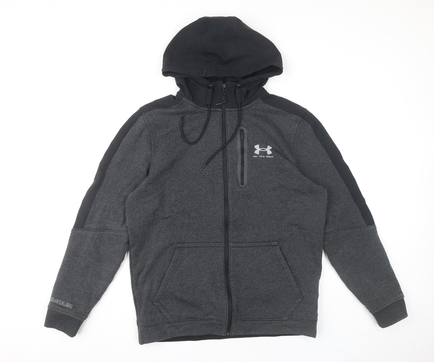 Under Armour Men’s Grey Full Zip Hoodie Size M ColdGear Sportswear