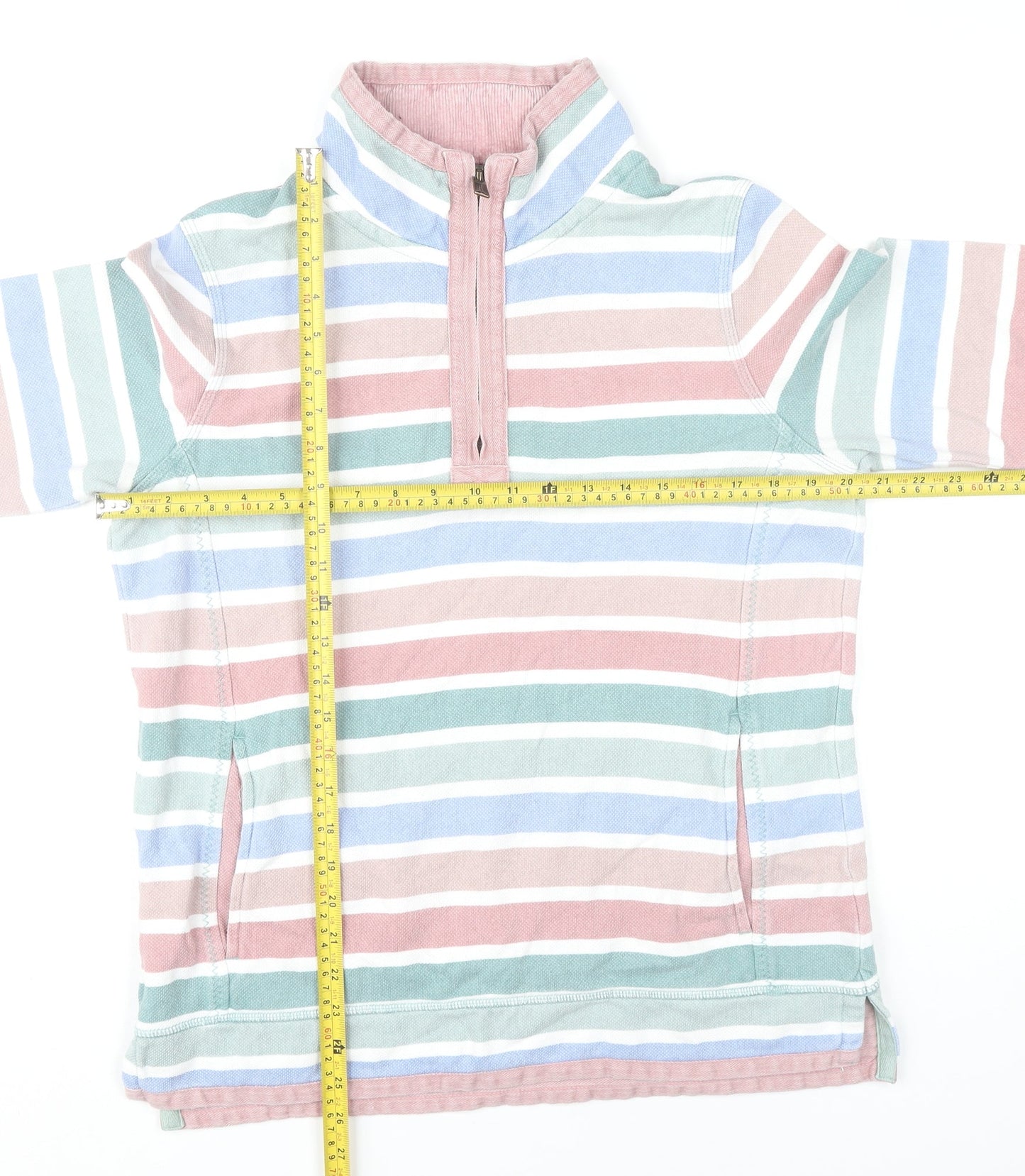 Fat Face Womens Multicoloured Stripe Cotton Sweatshirt Size 14