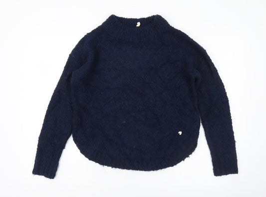 White Stuff Women’s Blue Chunky Knit Jumper Size 12 Pullover
