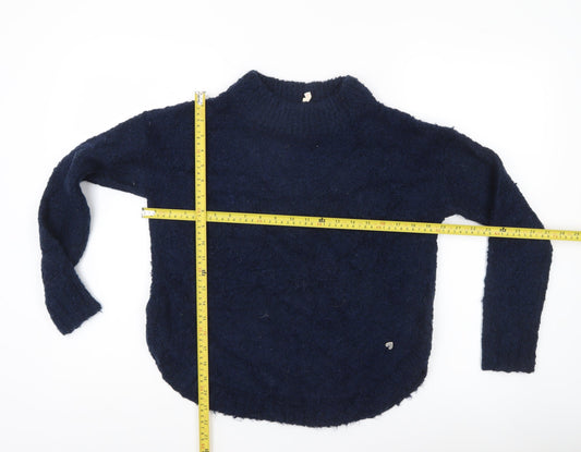 White Stuff Women’s Blue Chunky Knit Jumper Size 12 Pullover