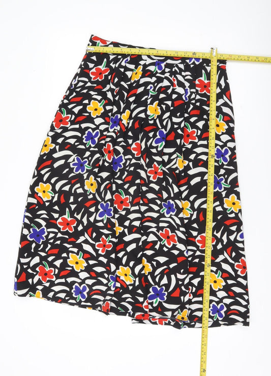 Windsmoor Womens Multicoloured Floral Pleated Skirt Size 14