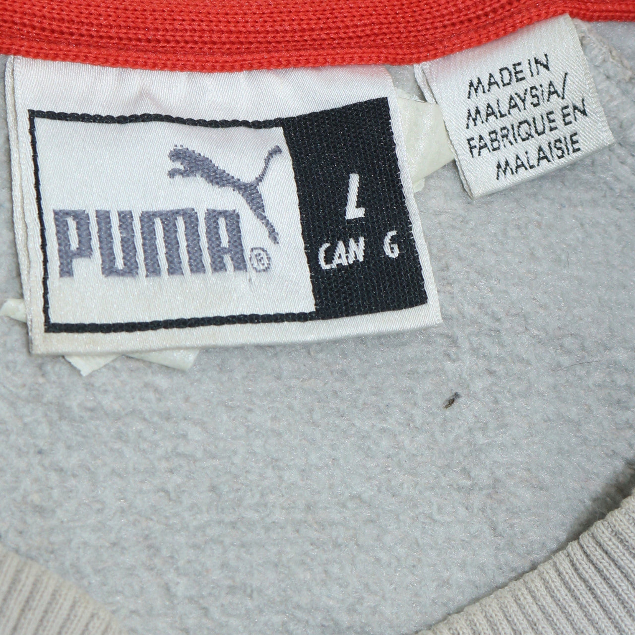 Puma Mens Beige Long Sleeve Crew Neck Pullover Sweatshirt Size L