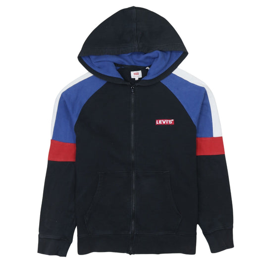 Levi's Men's Black Colour Block Full Zip Hoodie Size S