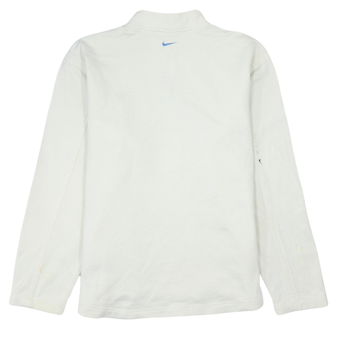 Nike Men’s White Pullover Sweatshirt Mock Neck 1/4 Zip M Regular Fit