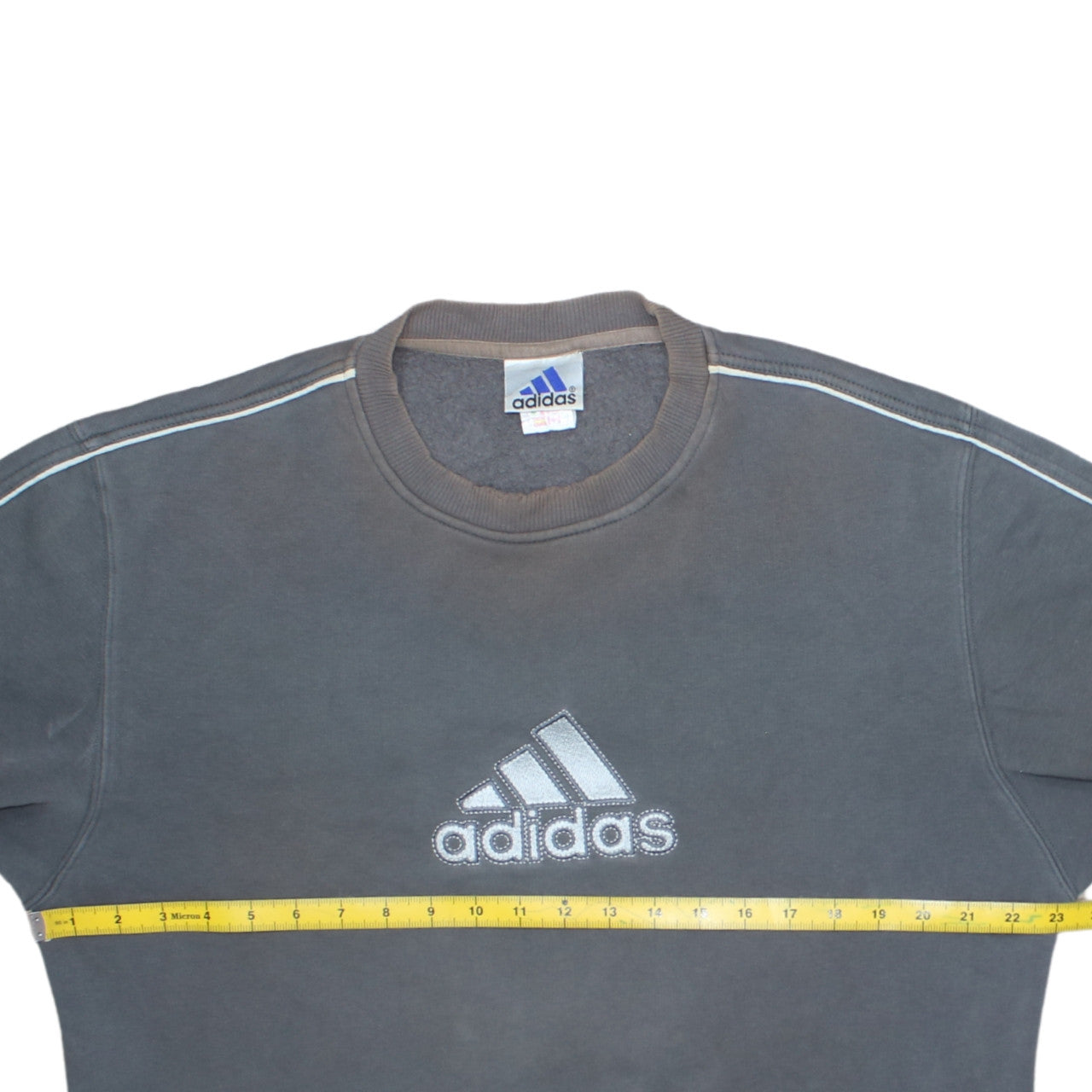 Adidas Men’s Grey Pullover Sweatshirt Size S Crew Neck Logo