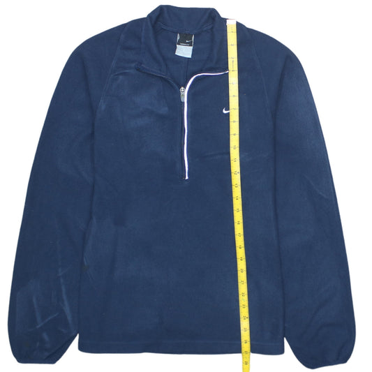 Nike Men's Blue Therma-Fit Fleece 1/4 Zip Jacket Size M