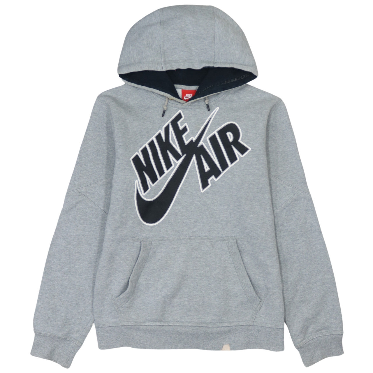 Nike Men's Grey Pullover Hoodie Small Logo Sportswear Fleece