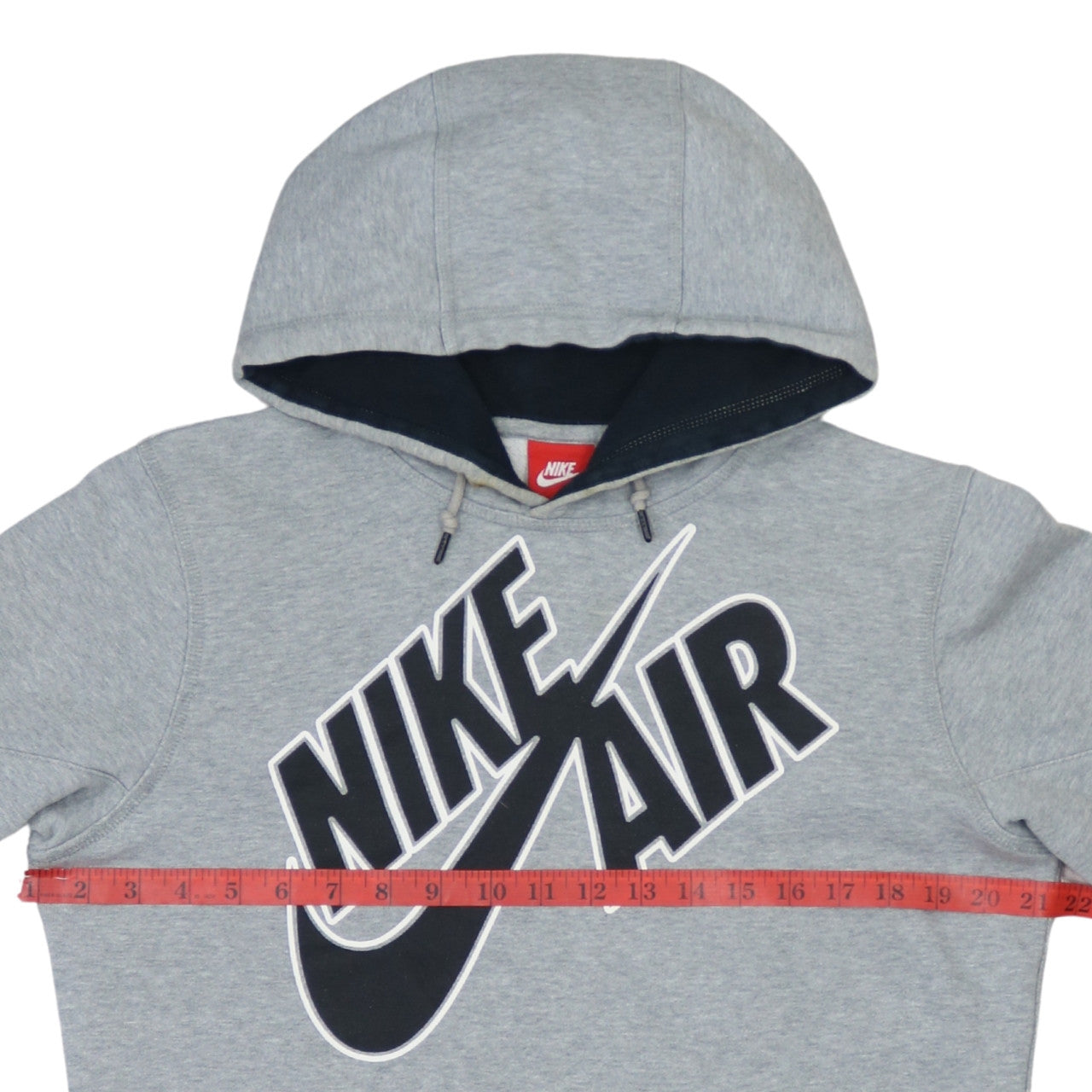 Nike Men's Grey Pullover Hoodie Small Logo Sportswear Fleece