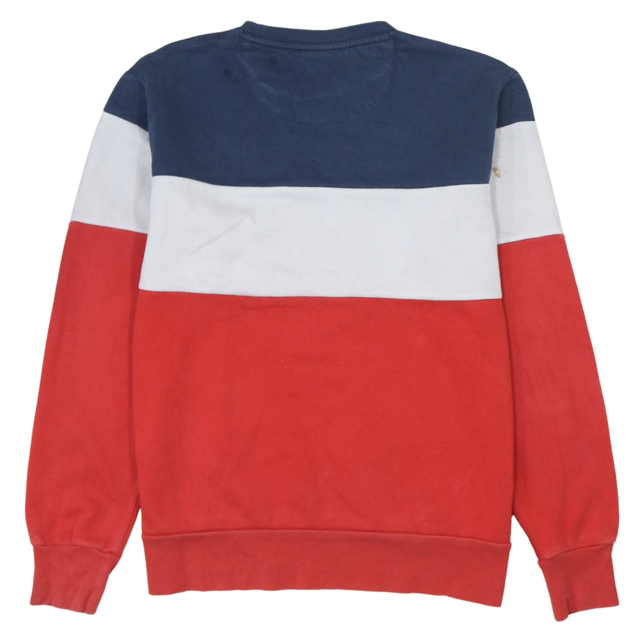 Ellesse Men’s XS Blue White Red Crew Neck Sweatshirt Retro Logo