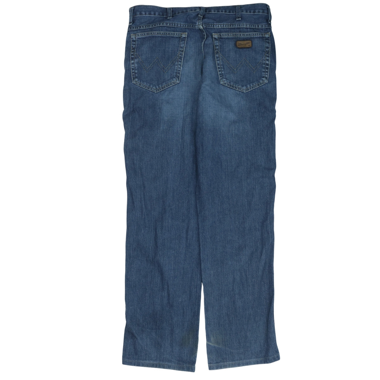 Wrangler Men Blue 34x32 Straight Leg Denim Jeans Texas Regular Fit